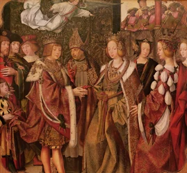 St. Ursula and Prince Etherius Making a Solemn Vow to Each Other (detail)